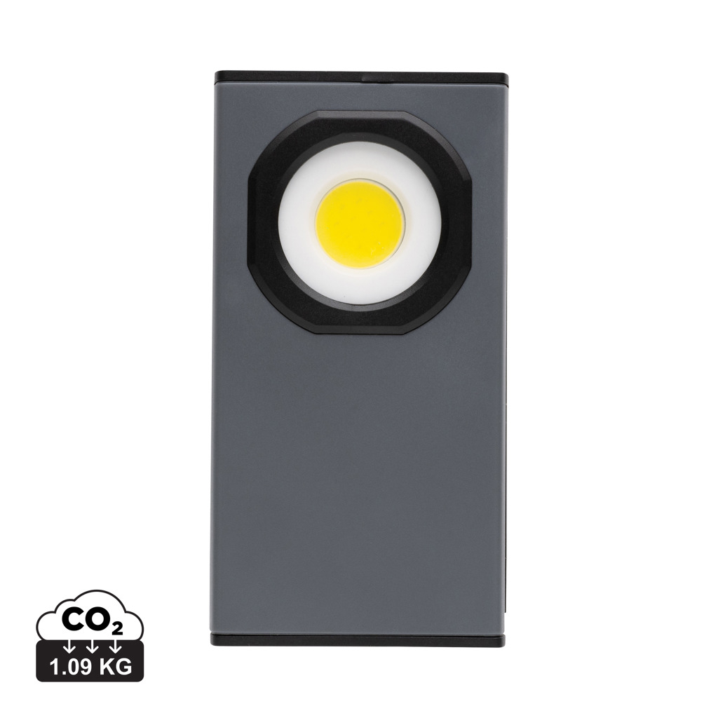 Lampe de poche publicitaire 260lm recyclée Gear X Gris et Noir